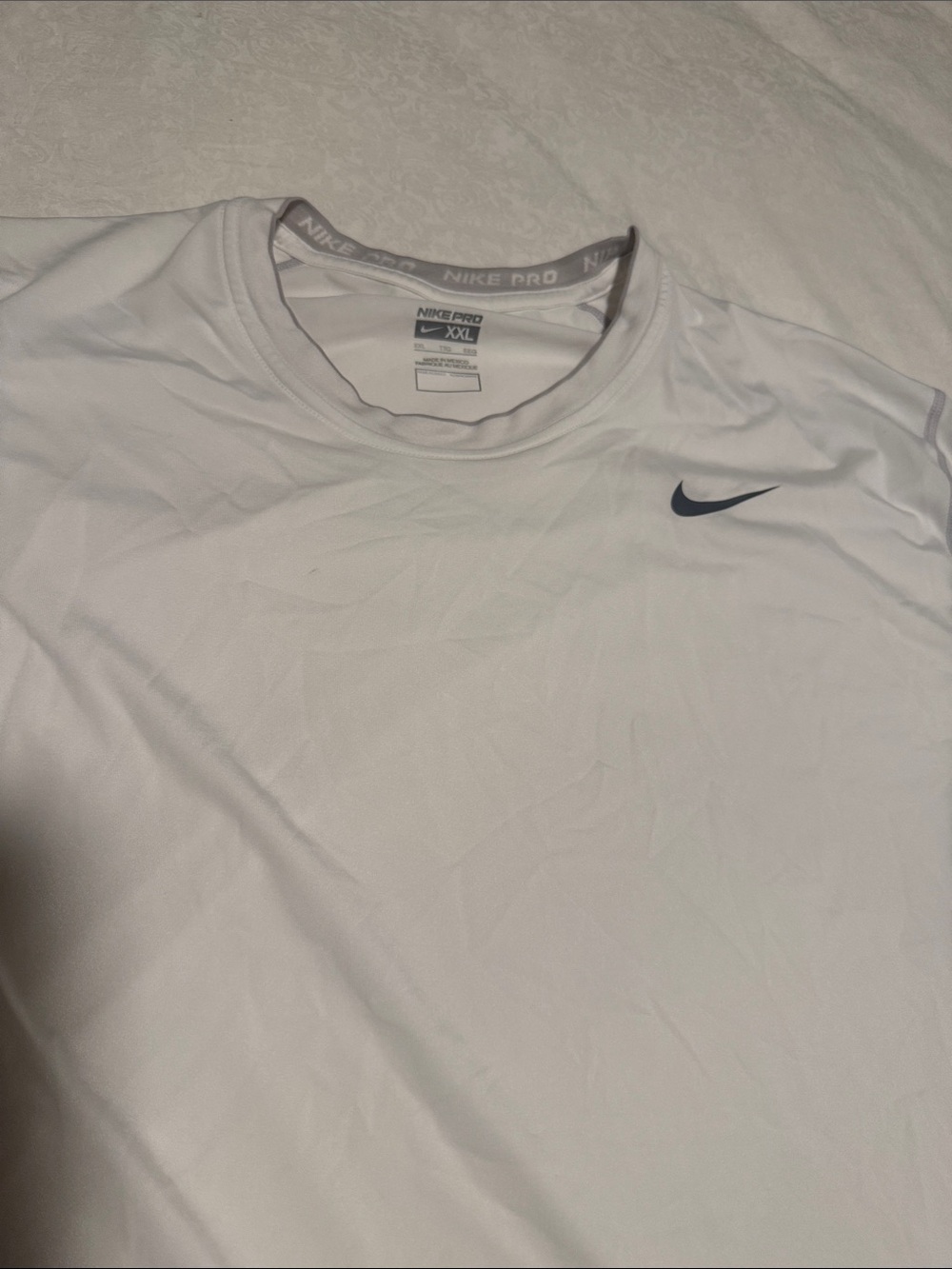 Nike Men’s Short Sleeve Dri-FIT Crew - White - Picture 2 of 9